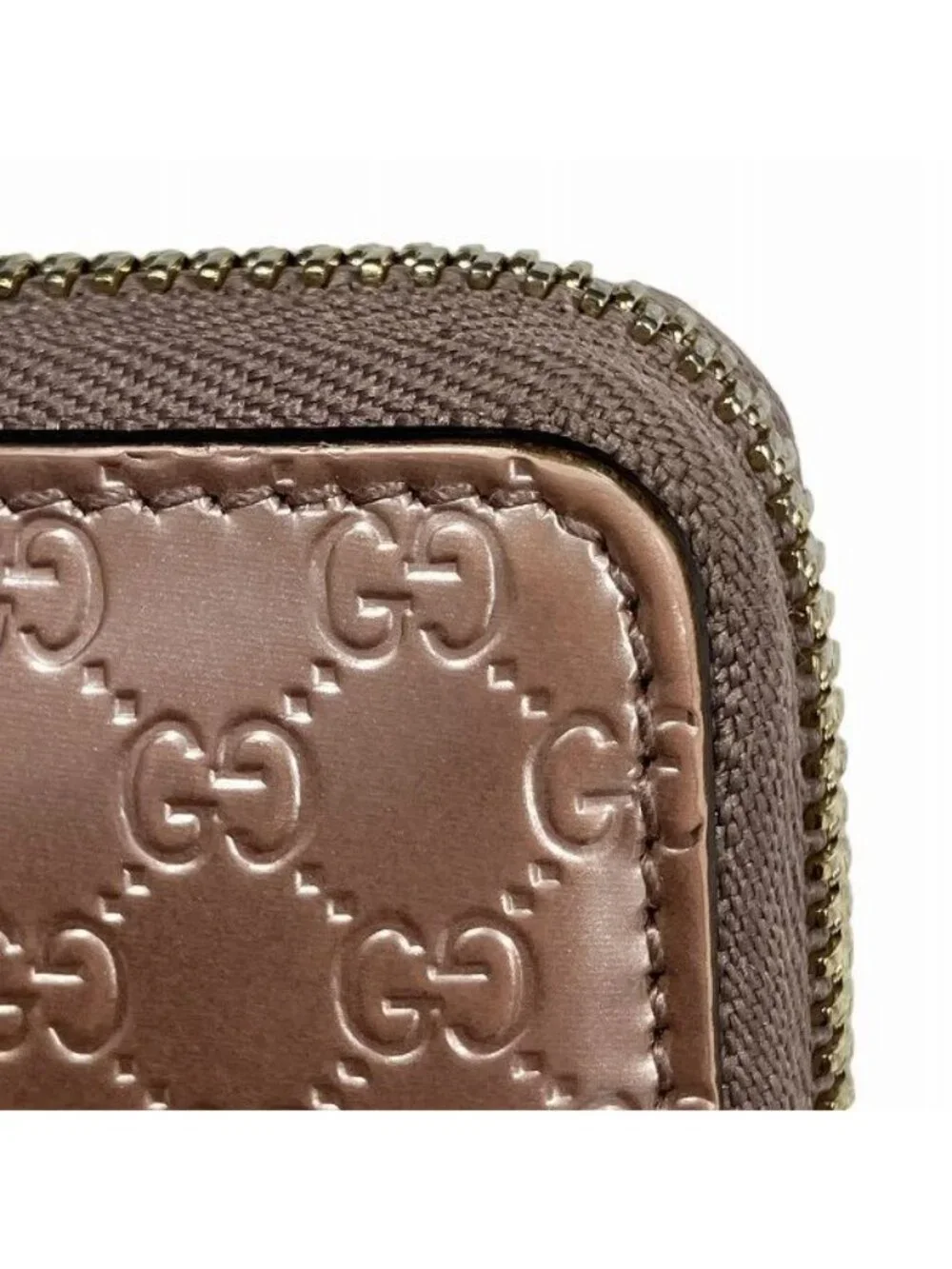 Gucci Micro Guccissima Pink Pearl Enamel Wallet - Picture 9 of 9